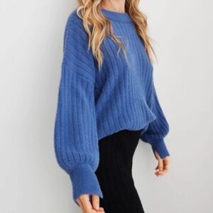 Aerie Buttercream Oversized Ribbed Sweater